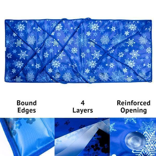 Blauw Gewatteerd Zittingkussen | Navando