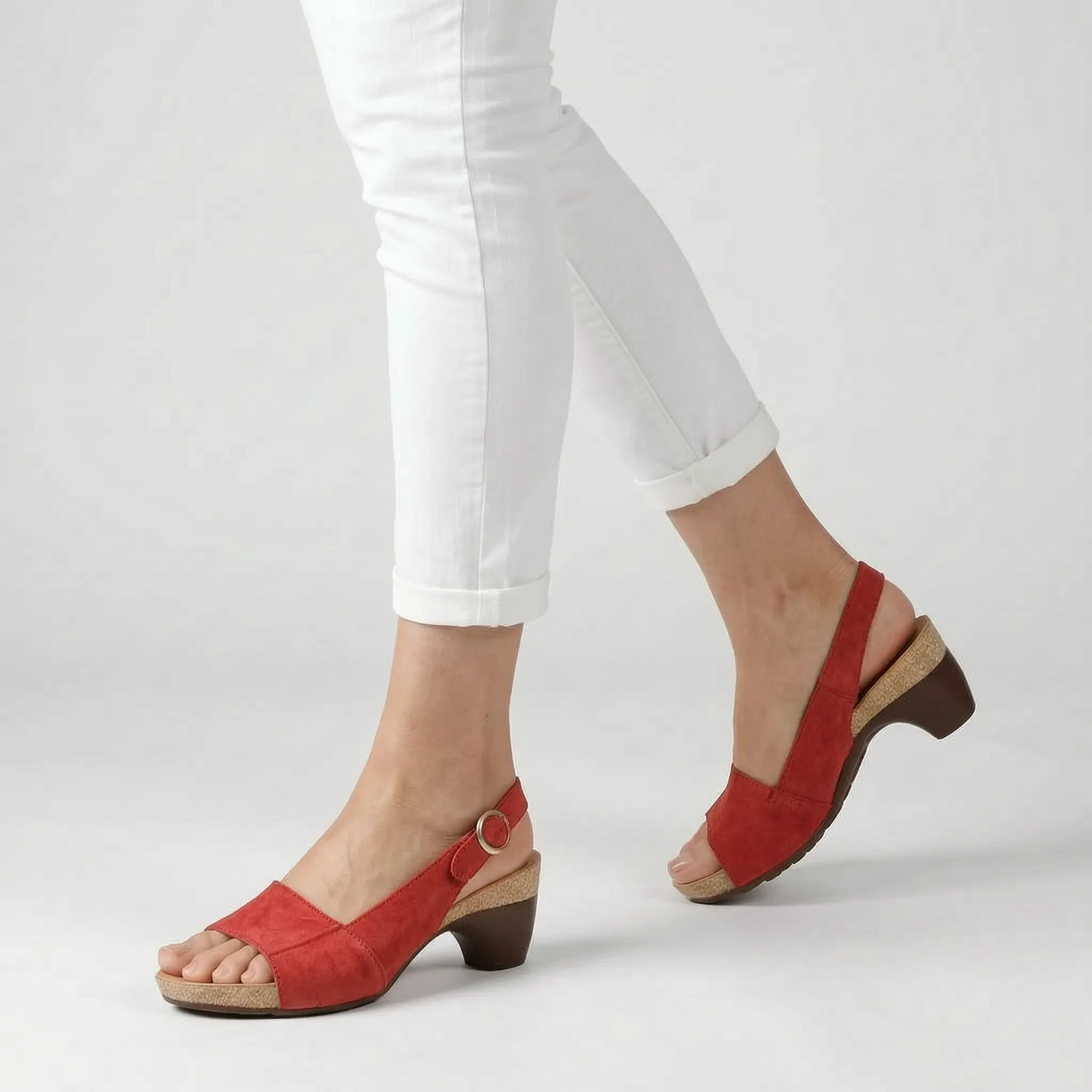 Blauwe Comfortabele Slingback Dames Sandalen | Navando 