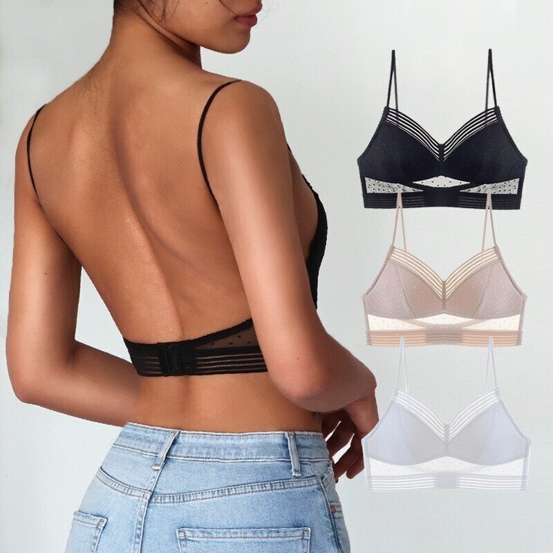 Selena - Push-Up Bralette Zonder Beugel met Open Rug - Ideaal voor Zomerjurken en Luchtige Tops