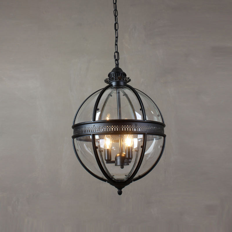 Braeden | Glazen plafondlamp met metalen lichaam 2