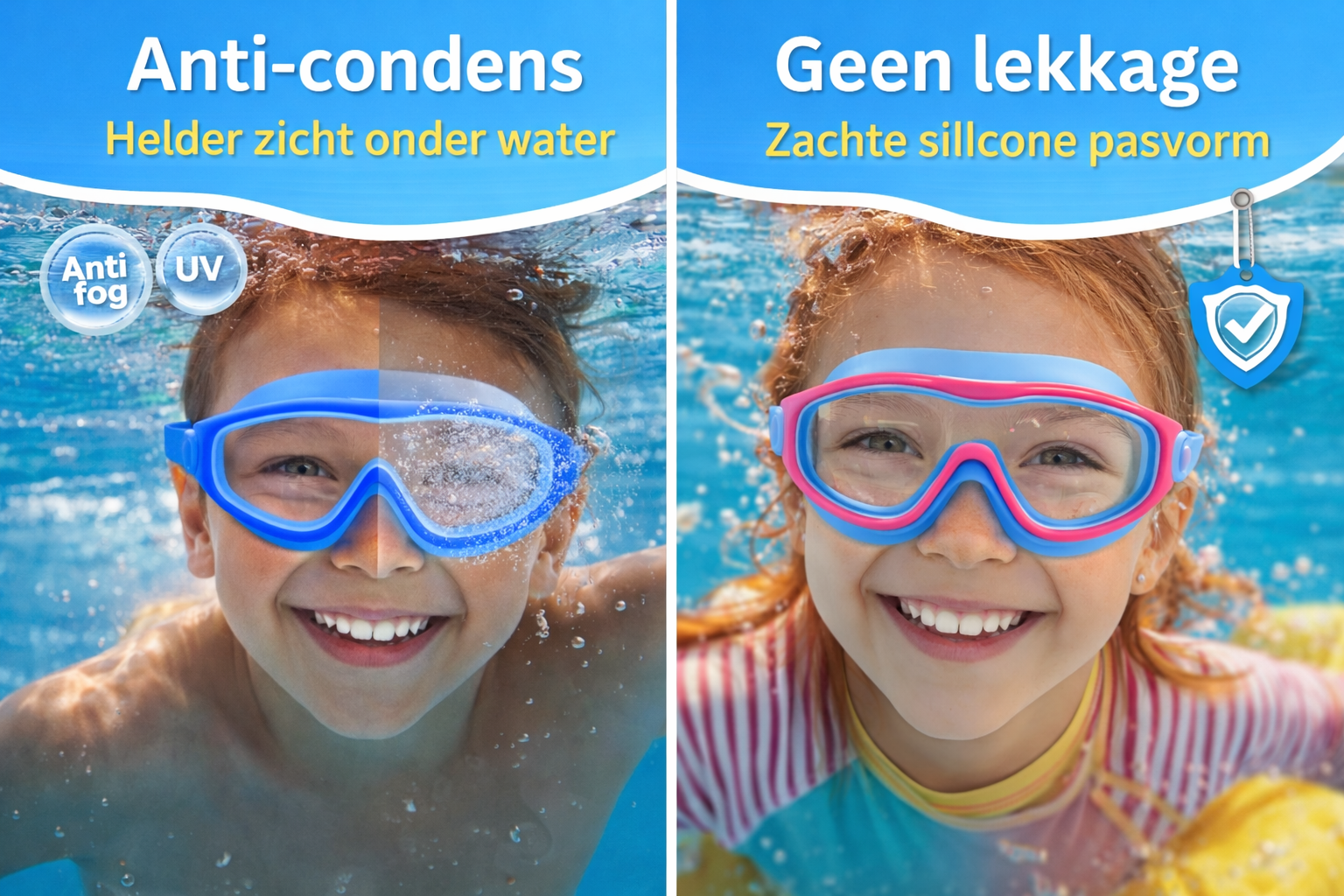 Brede En Comfortabele Panoramische Zwembril | Navando 
