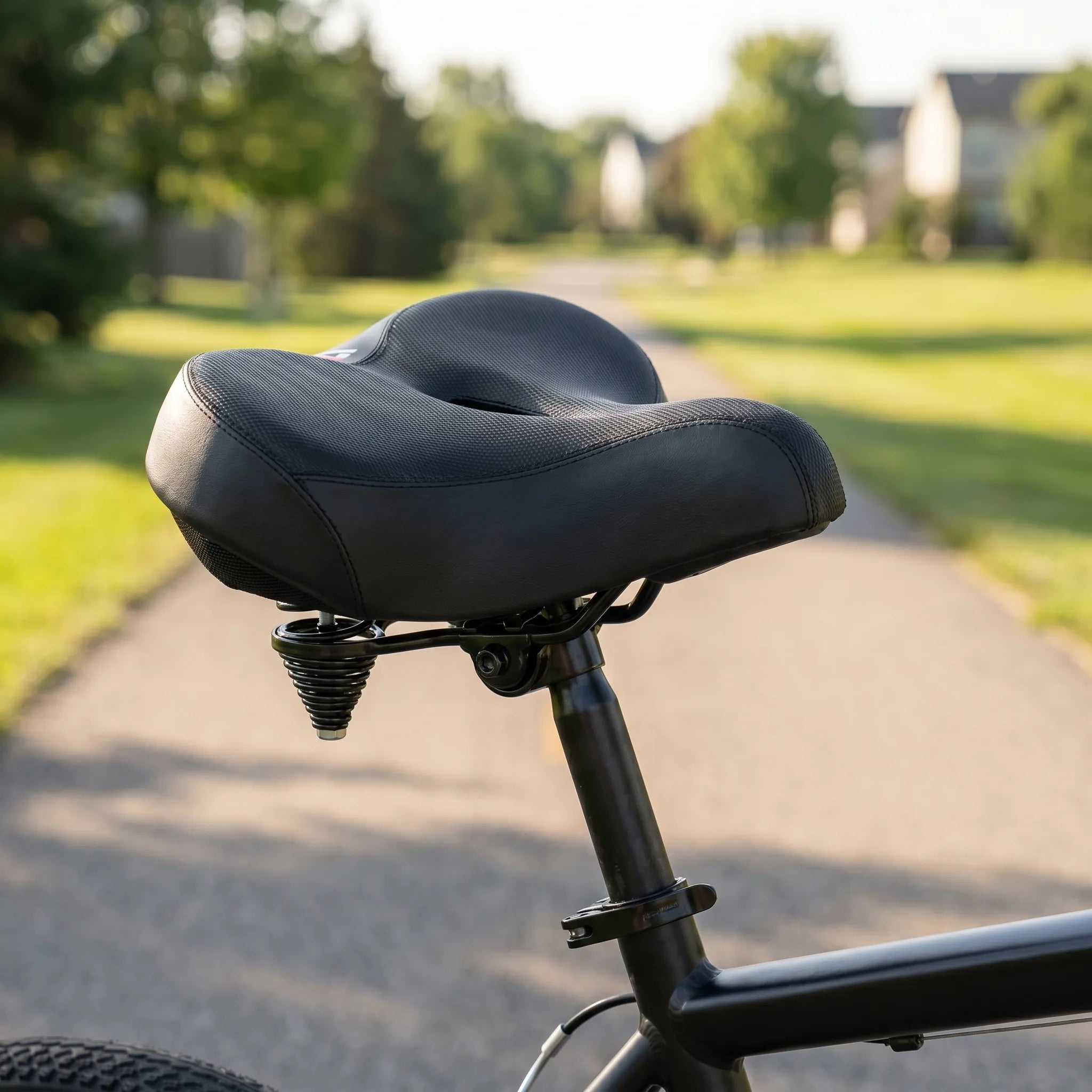 Breed Fietszadel Met Vering | Navando 