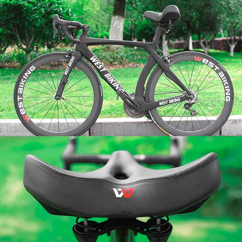 Breed Fietszadel Met Vering | Navando 