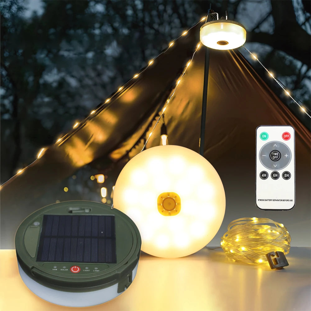 BrightNest | Draagbare zonne-energie buitenlamp met waterbestendigheid 4