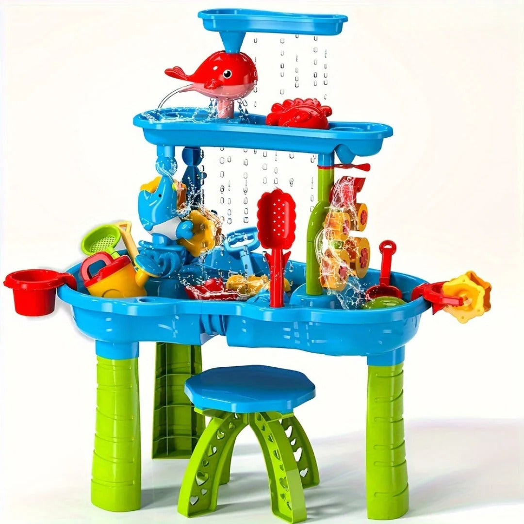 Buitenspeeltafel | 3-in-1 zand- en watertafel voor kinderen 0