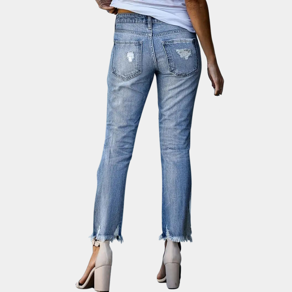 Sienna - Gescheurde Stretch Spijkerbroek Jeans voor Vrouwen