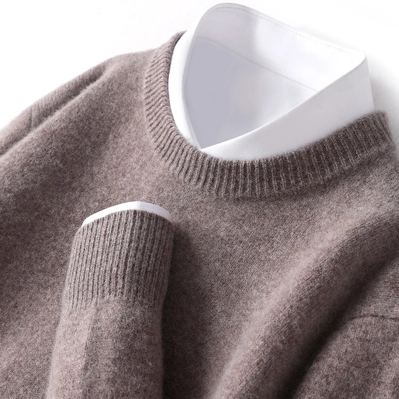 Cameron - Heren Merino Wollen Crewneck Sweater 10