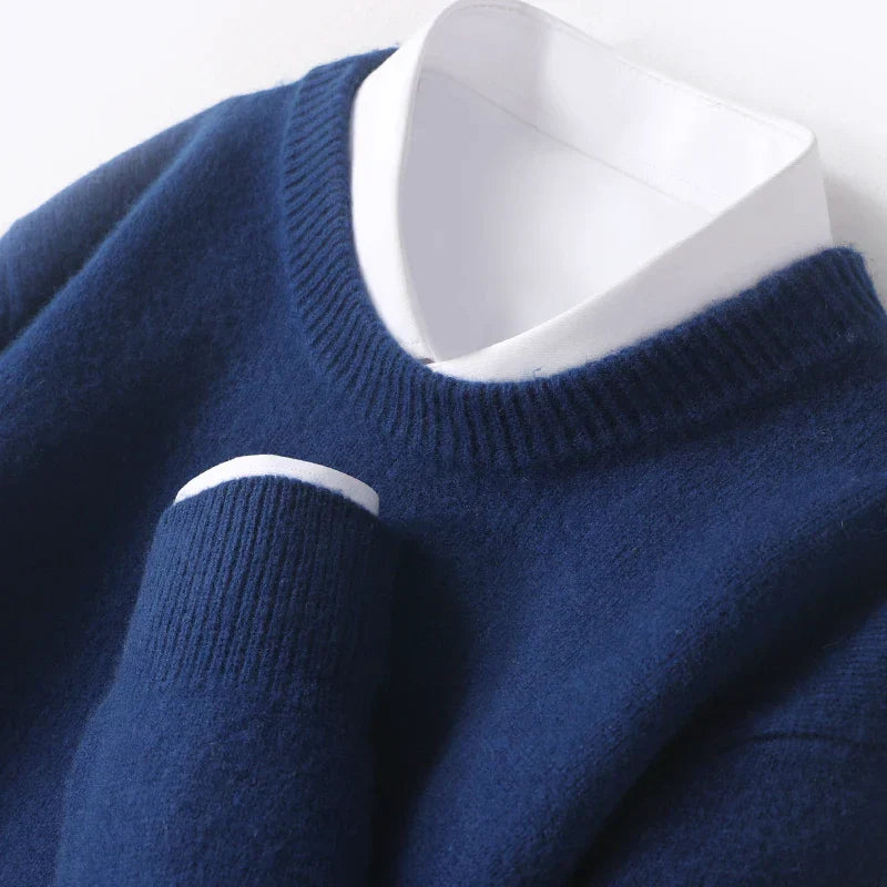 Cameron - Heren Merino Wollen Crewneck Sweater 14