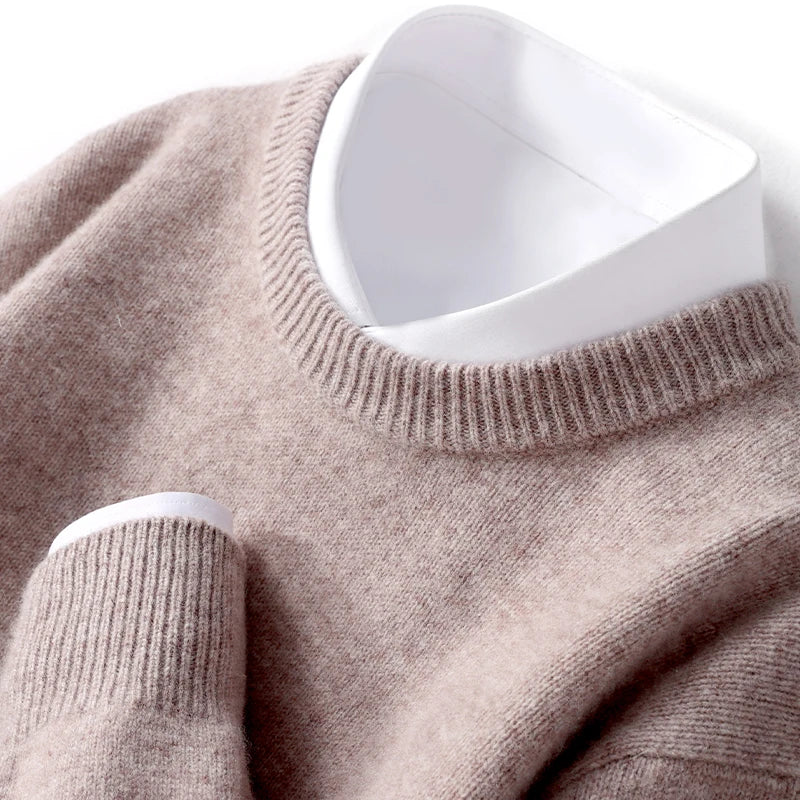 Cameron - Heren Merino Wollen Crewneck Sweater 16