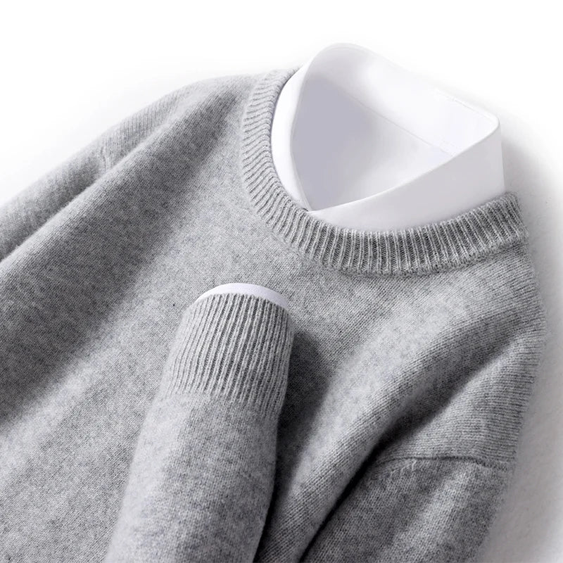 Cameron - Heren Merino Wollen Crewneck Sweater 4