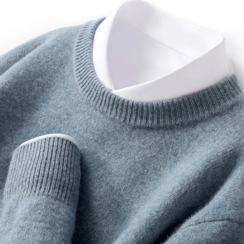Cameron - Heren Merino Wollen Crewneck Sweater 7