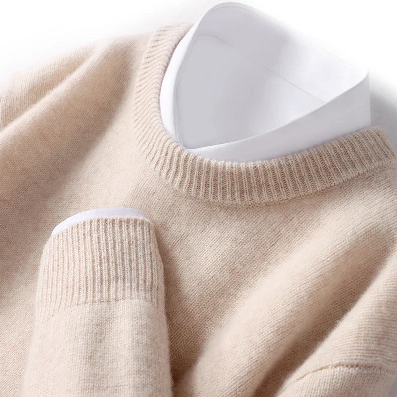 Cameron - Heren Merino Wollen Crewneck Sweater 8