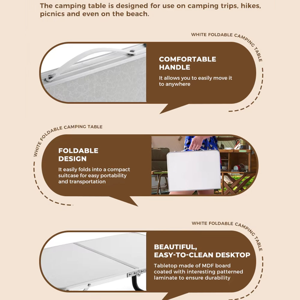 Camping Essentials | Opvouwbare aluminium campingtafel 5