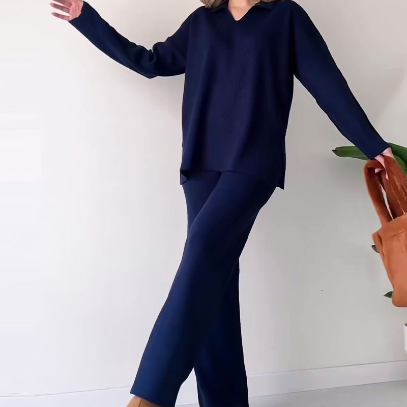Loungewear_Tweedelig_Gebreid_Trui_Broek_Comfortabel_Warm_Victoria_Mae