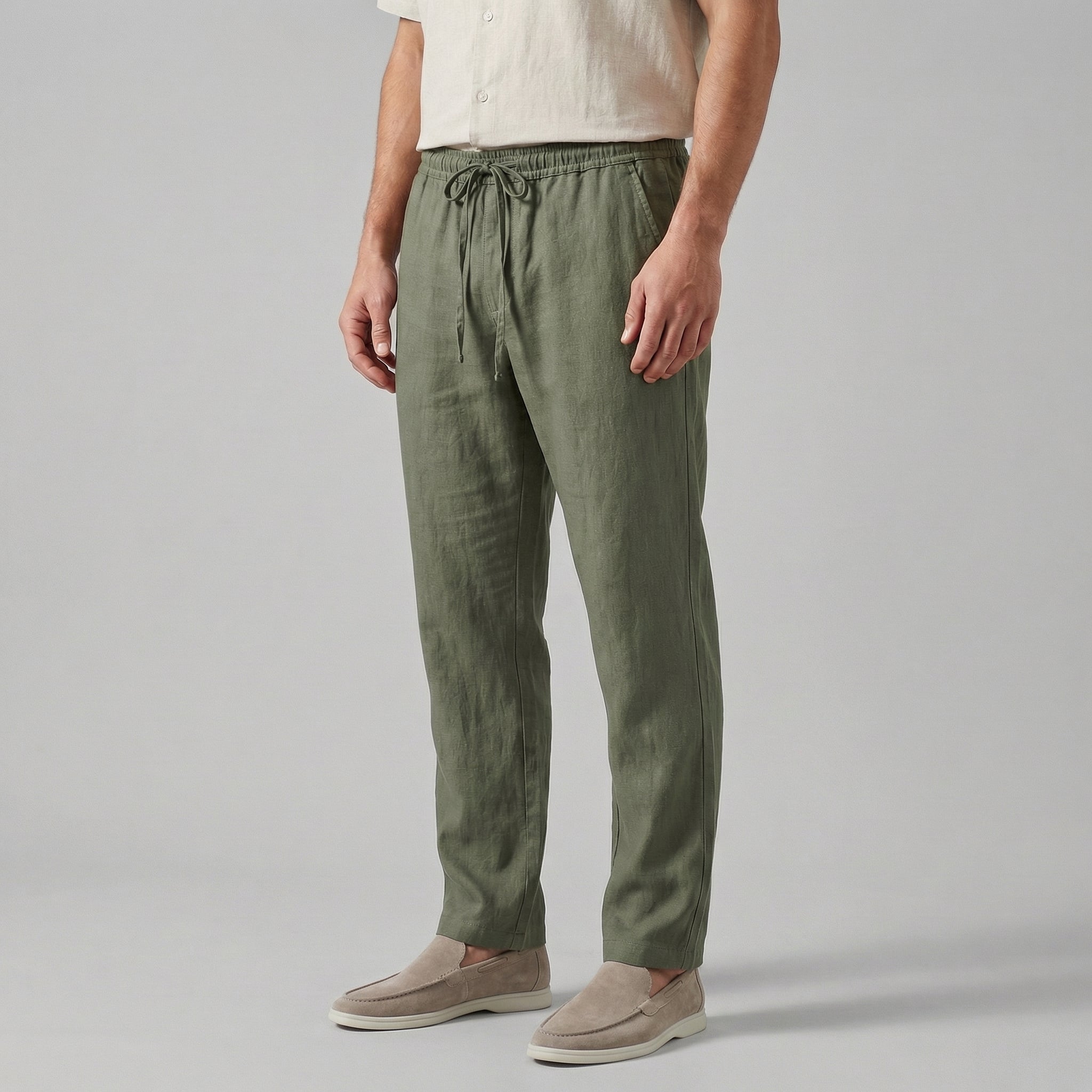Casual Beige Herenbroek | Navando
