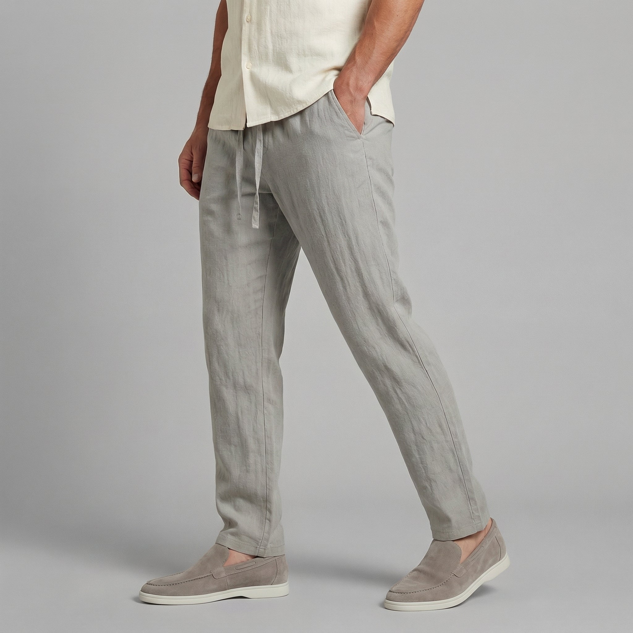 Casual Beige Herenbroek | Navando