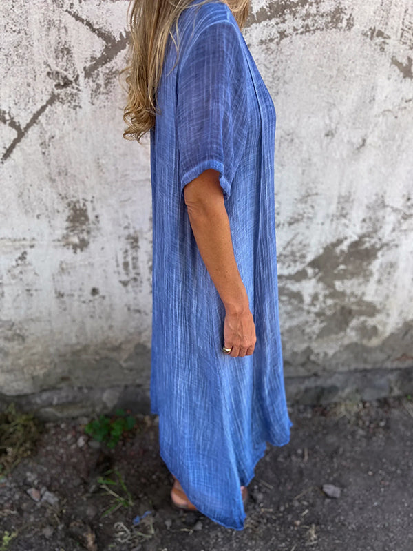 Casual Bruine Zomerjurk | Navando 
