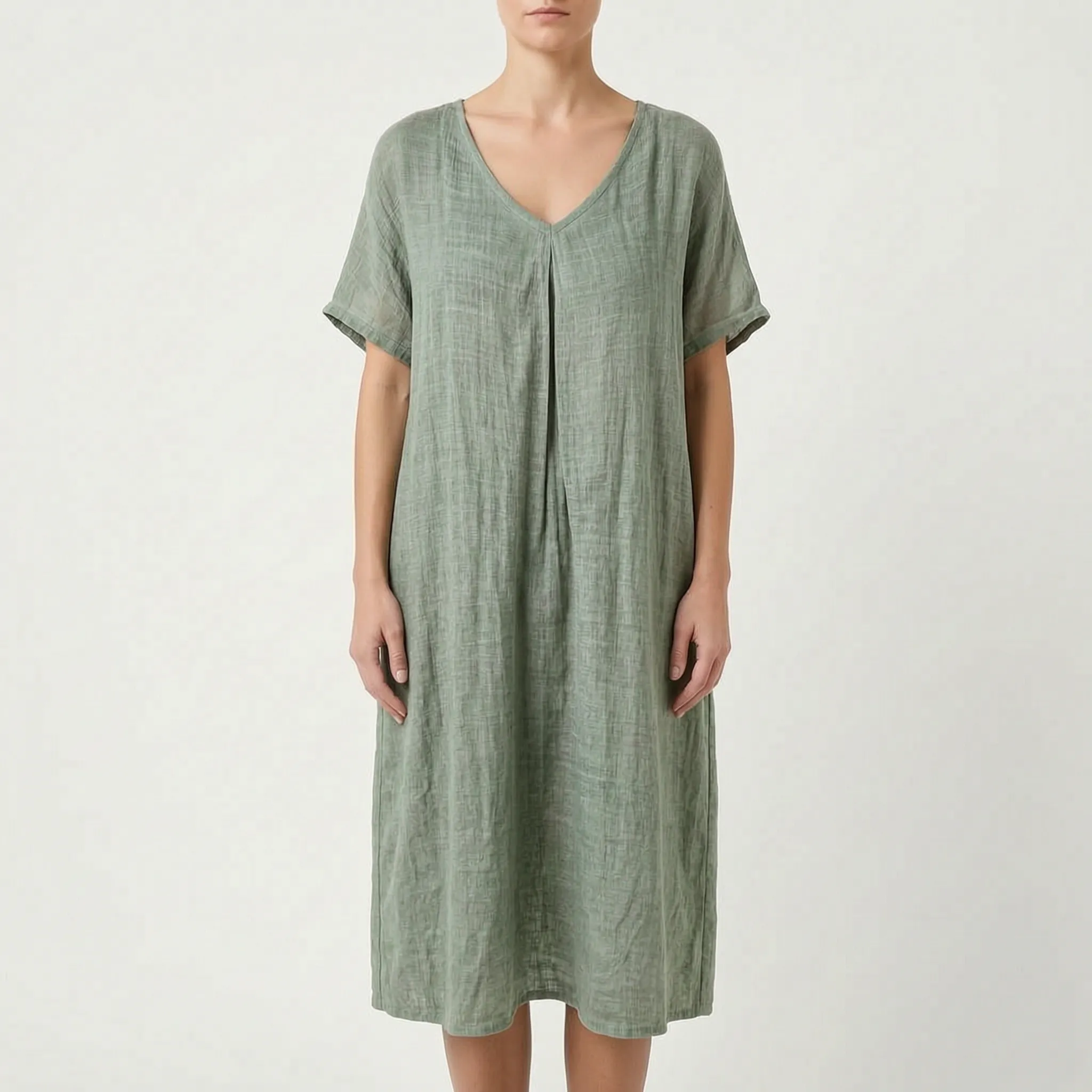Casual Bruine Zomerjurk | Navando 