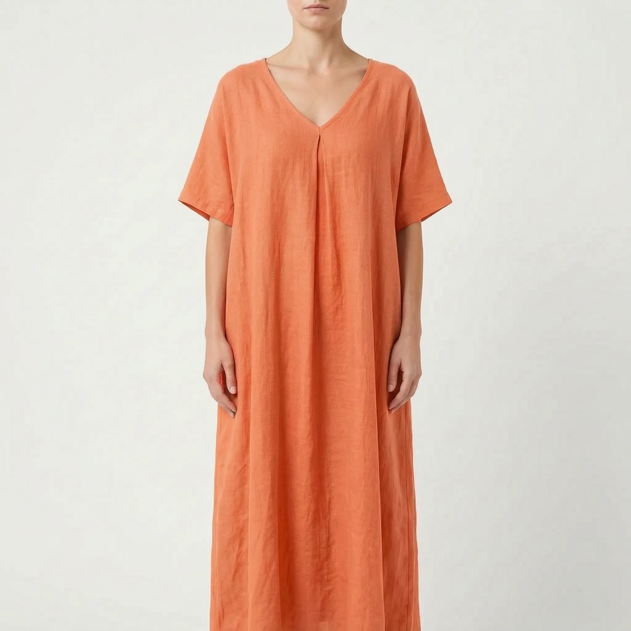 Casual Bruine Zomerjurk | Navando 