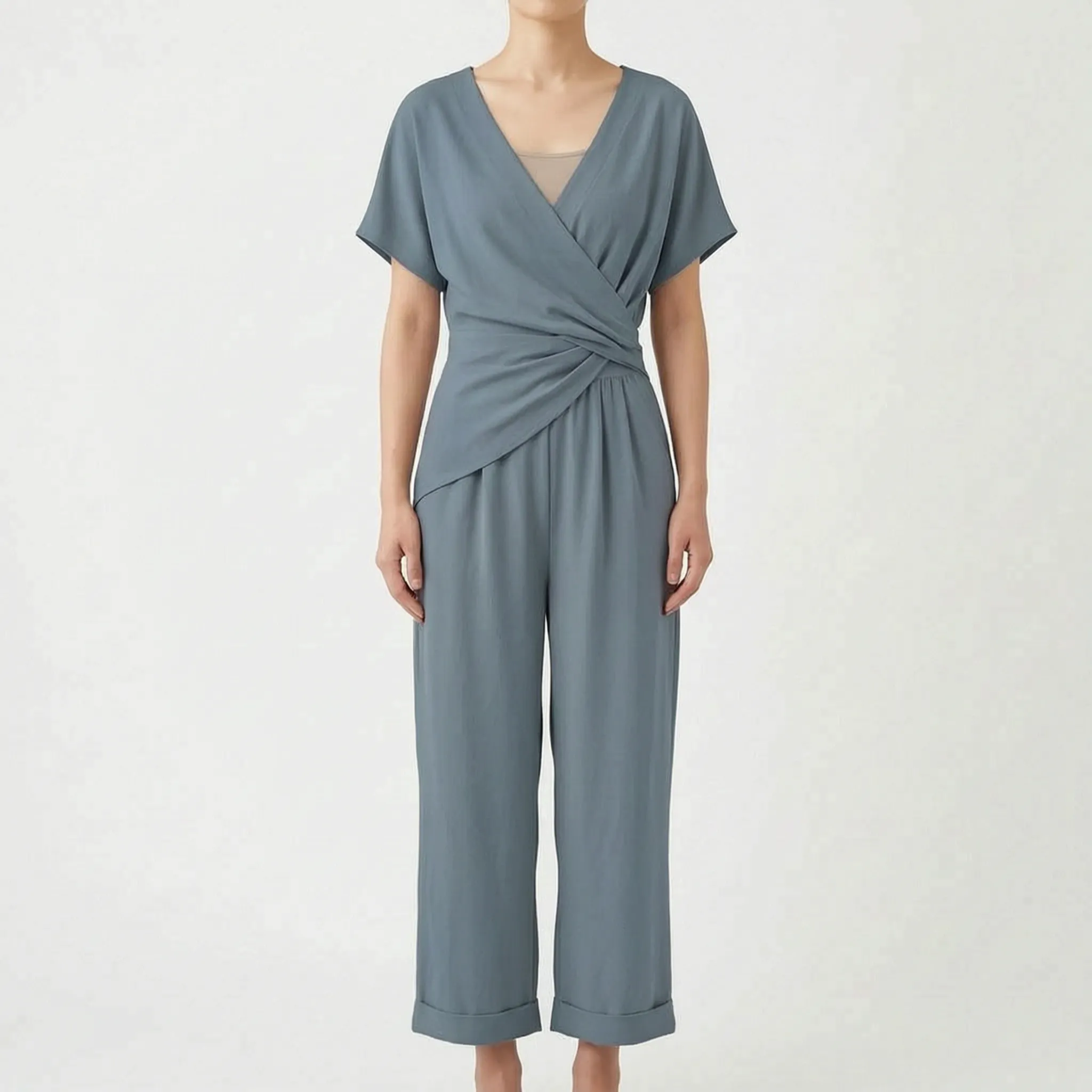 Casual Cropped Jumpsuit | Navando 