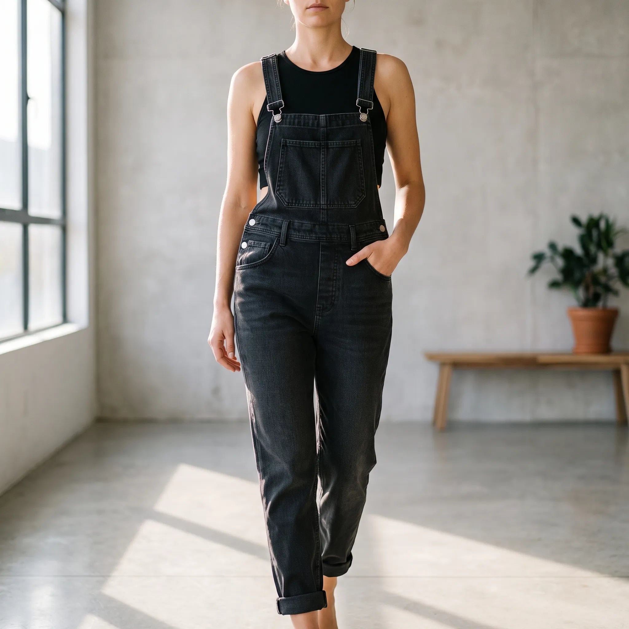 Casual Mouwloze Tuinbroek | Navando 