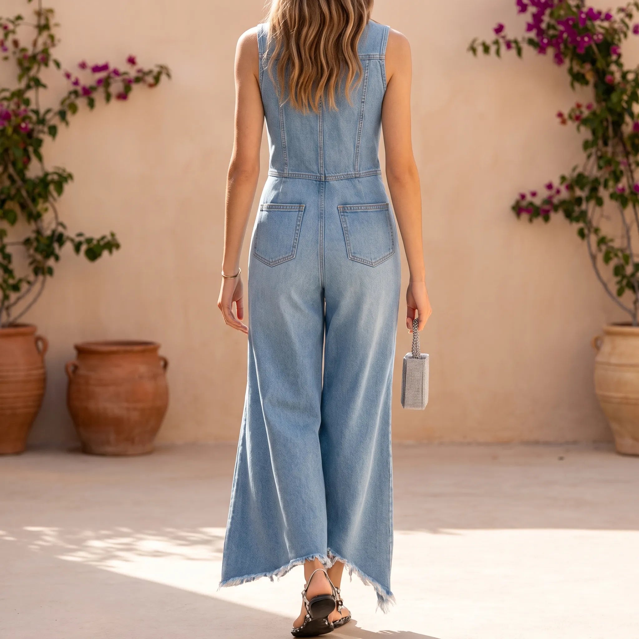Casual Mouwloze Zomer Jumpsuit | Navando 