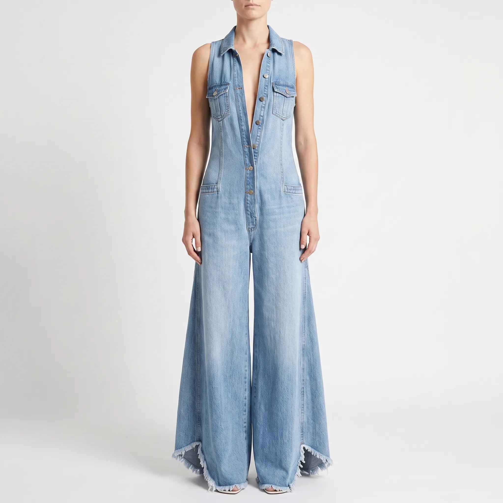 Casual Mouwloze Zomer Jumpsuit | Navando 