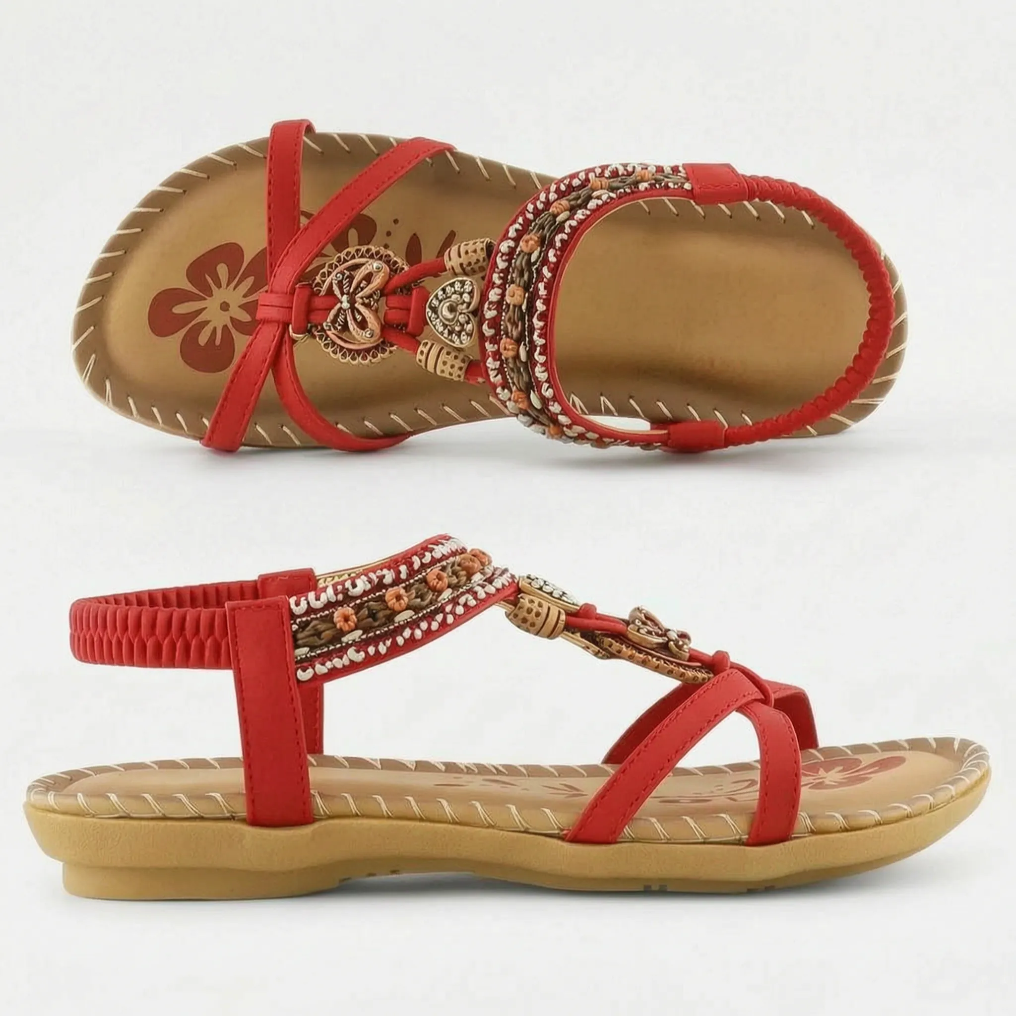 Casual Sandalen Met Elastische Hielband | Navando 