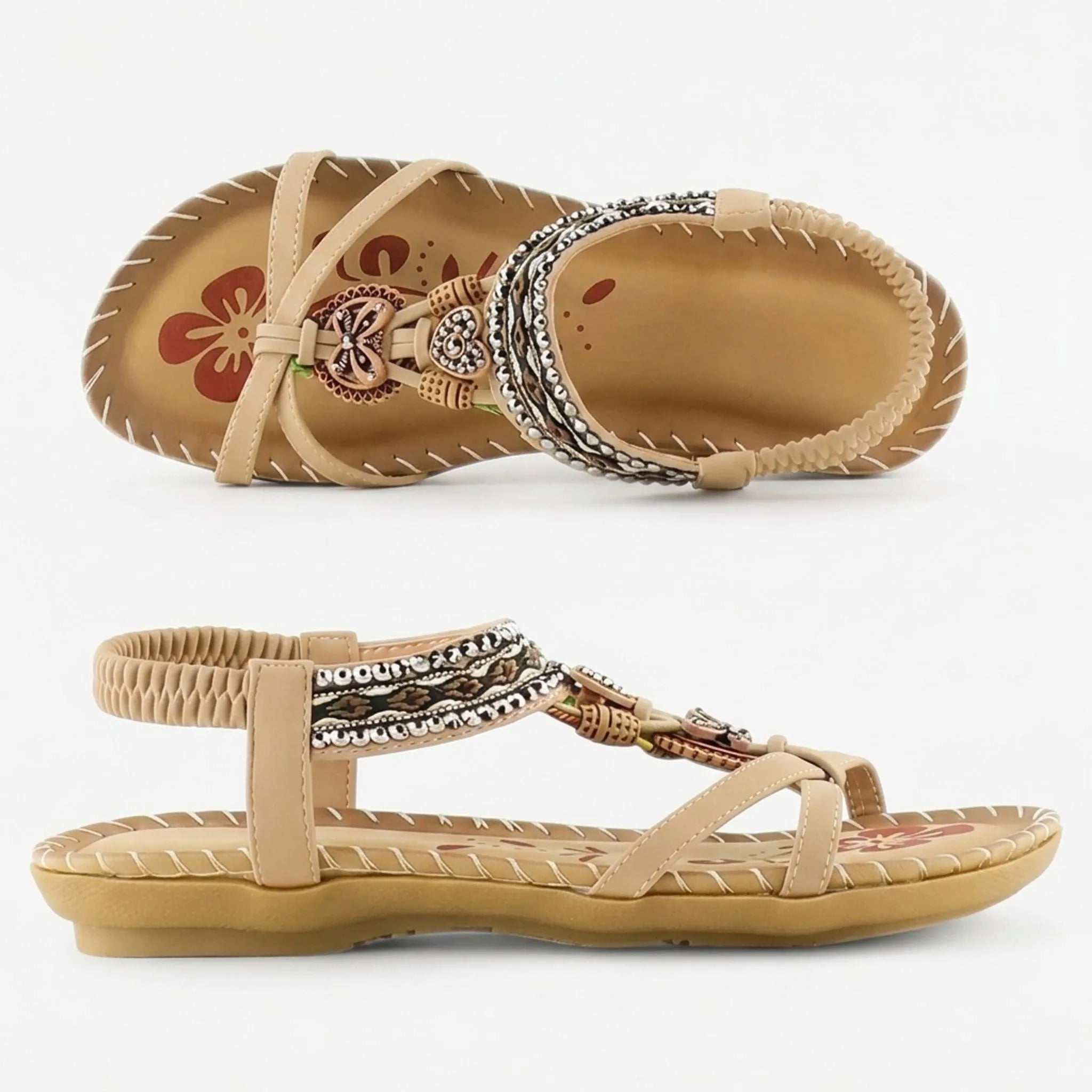 Casual Sandalen Met Elastische Hielband | Navando 