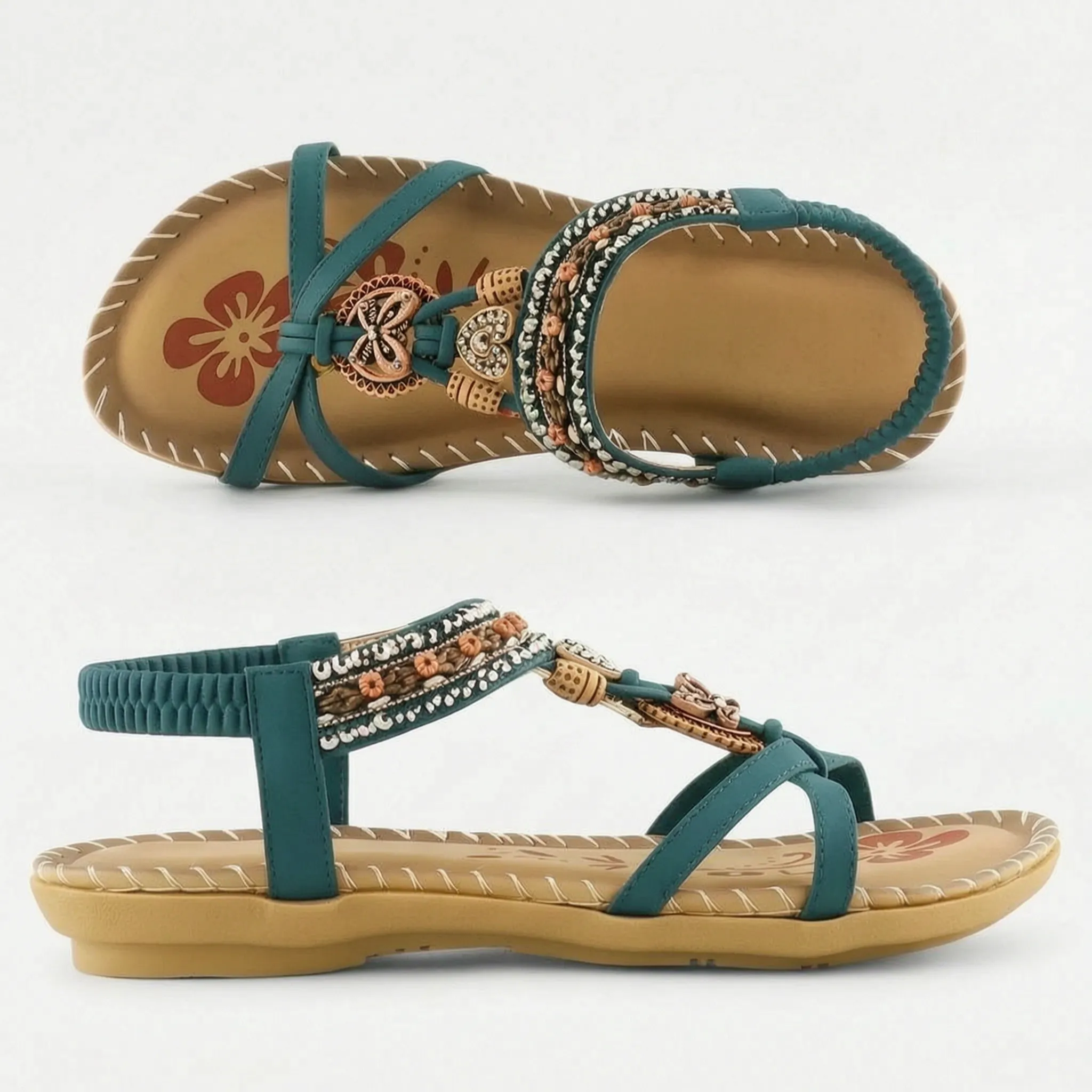 Casual Sandalen Met Elastische Hielband | Navando 