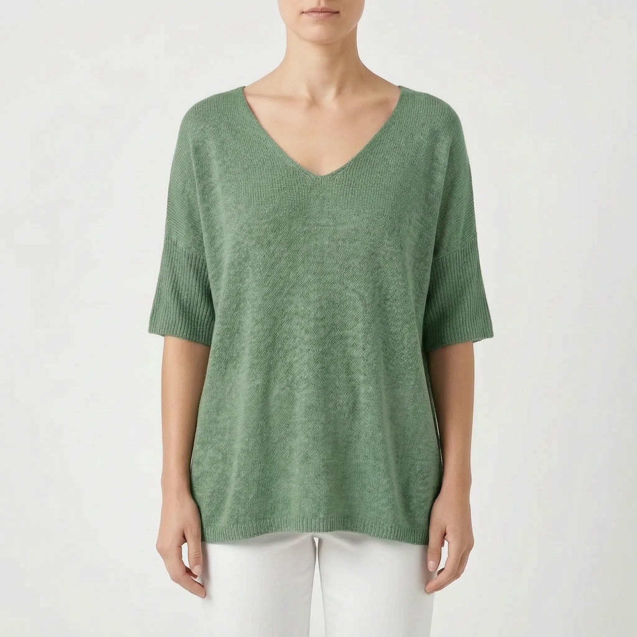 Casual Top Met V-Hals | Navando 