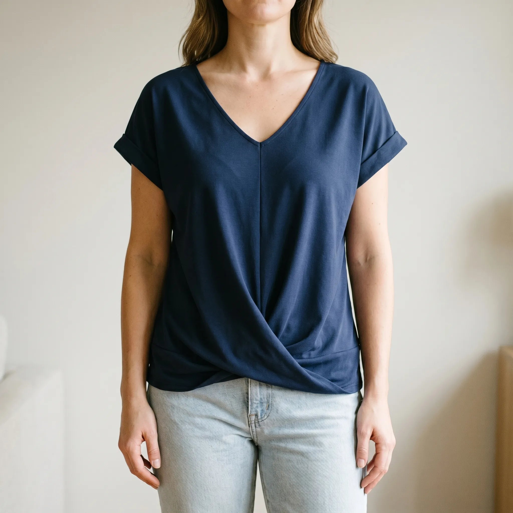 Casual V-Hals Blouse | Navando 