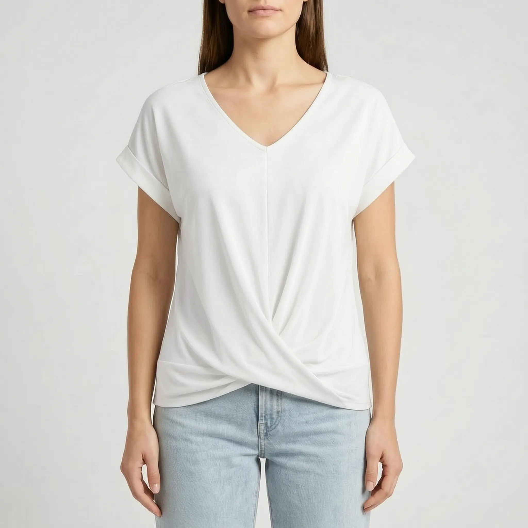 Casual V-Hals Blouse | Navando 
