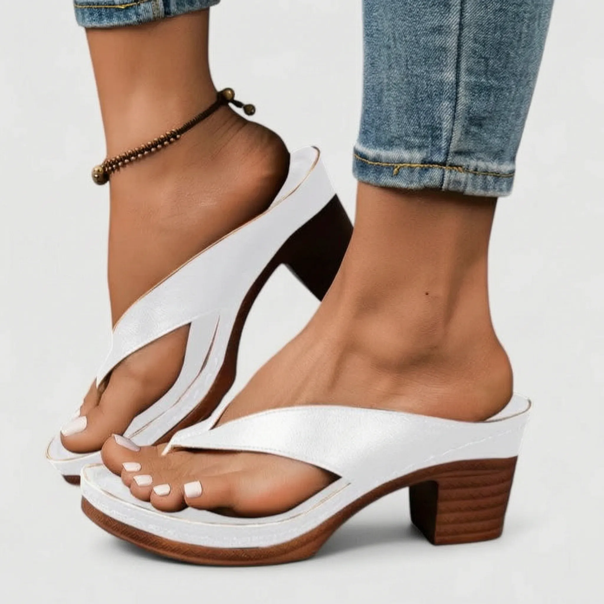 Casual Zomerse Sandalen Met Hak | Navando 