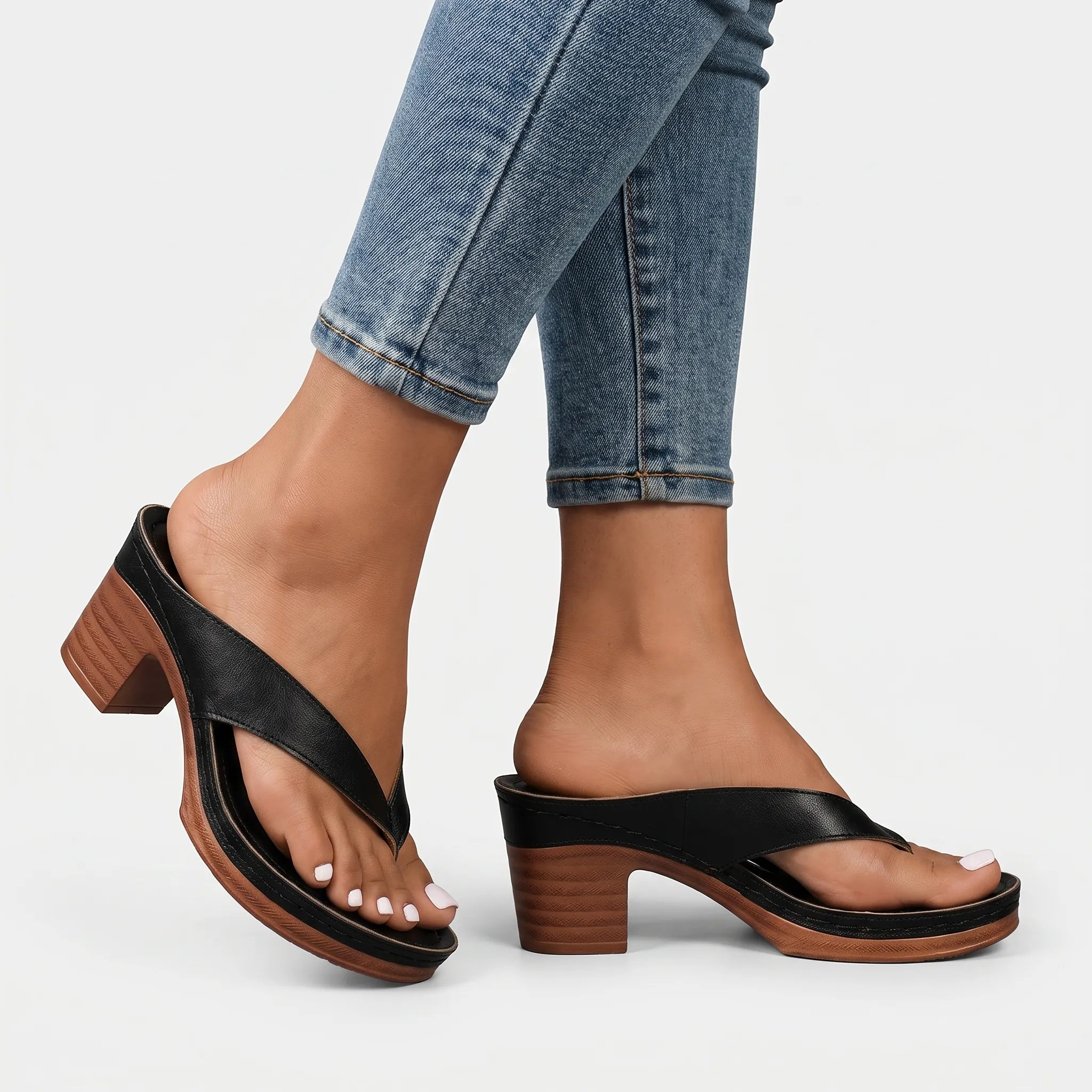 Casual Zomerse Sandalen Met Hak | Navando 