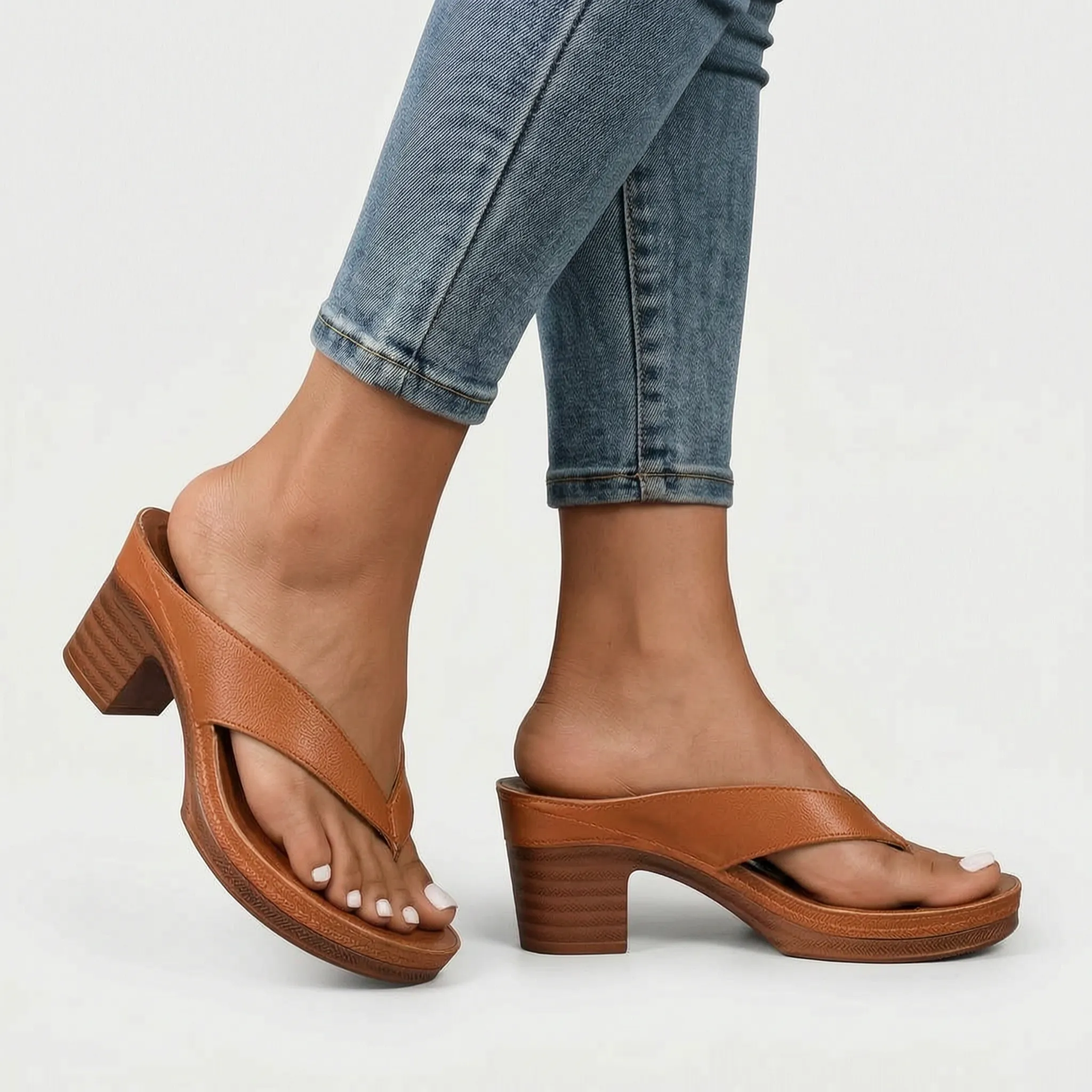 Casual Zomerse Sandalen Met Hak | Navando 