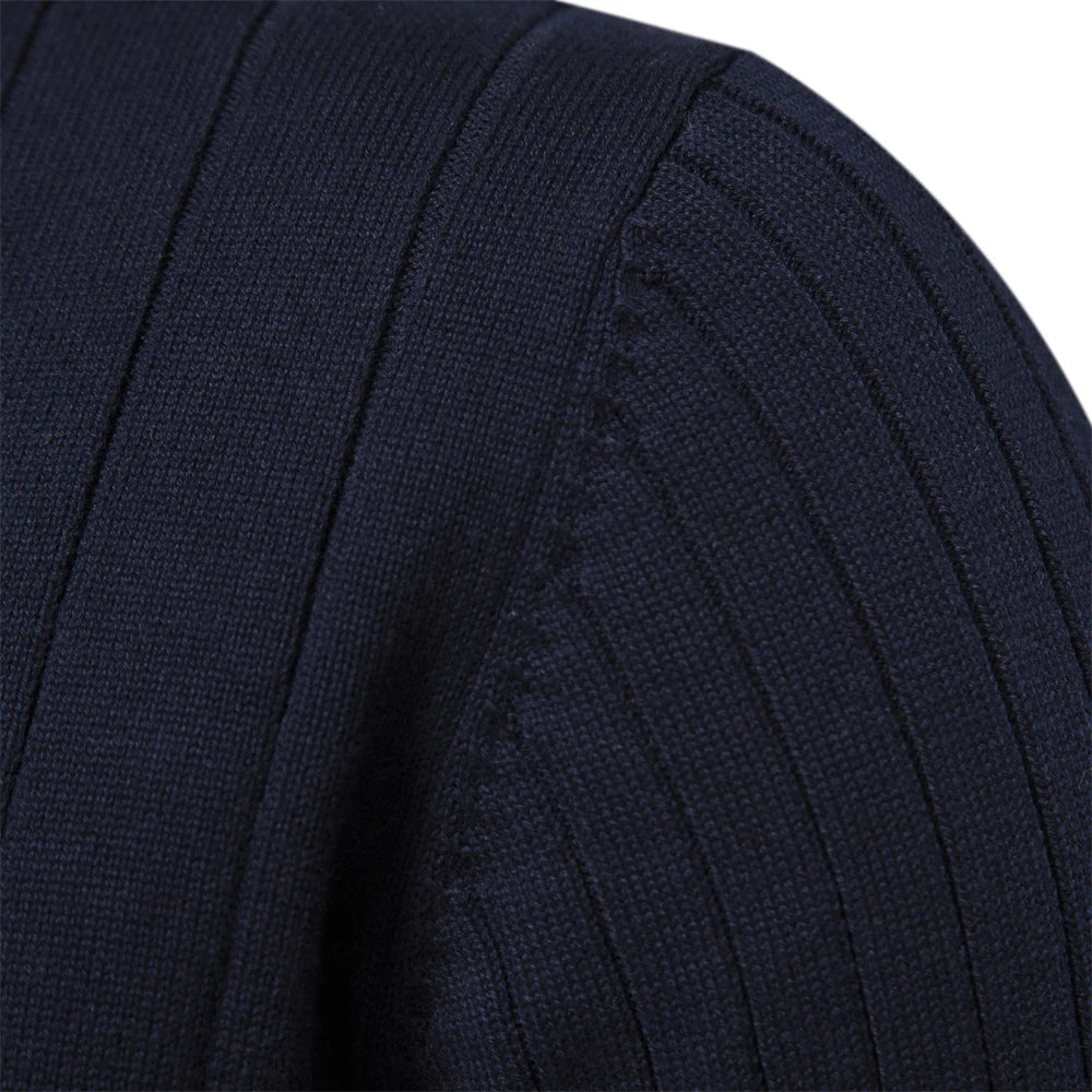 Casual | Rits pullover trui met staande kraag 2