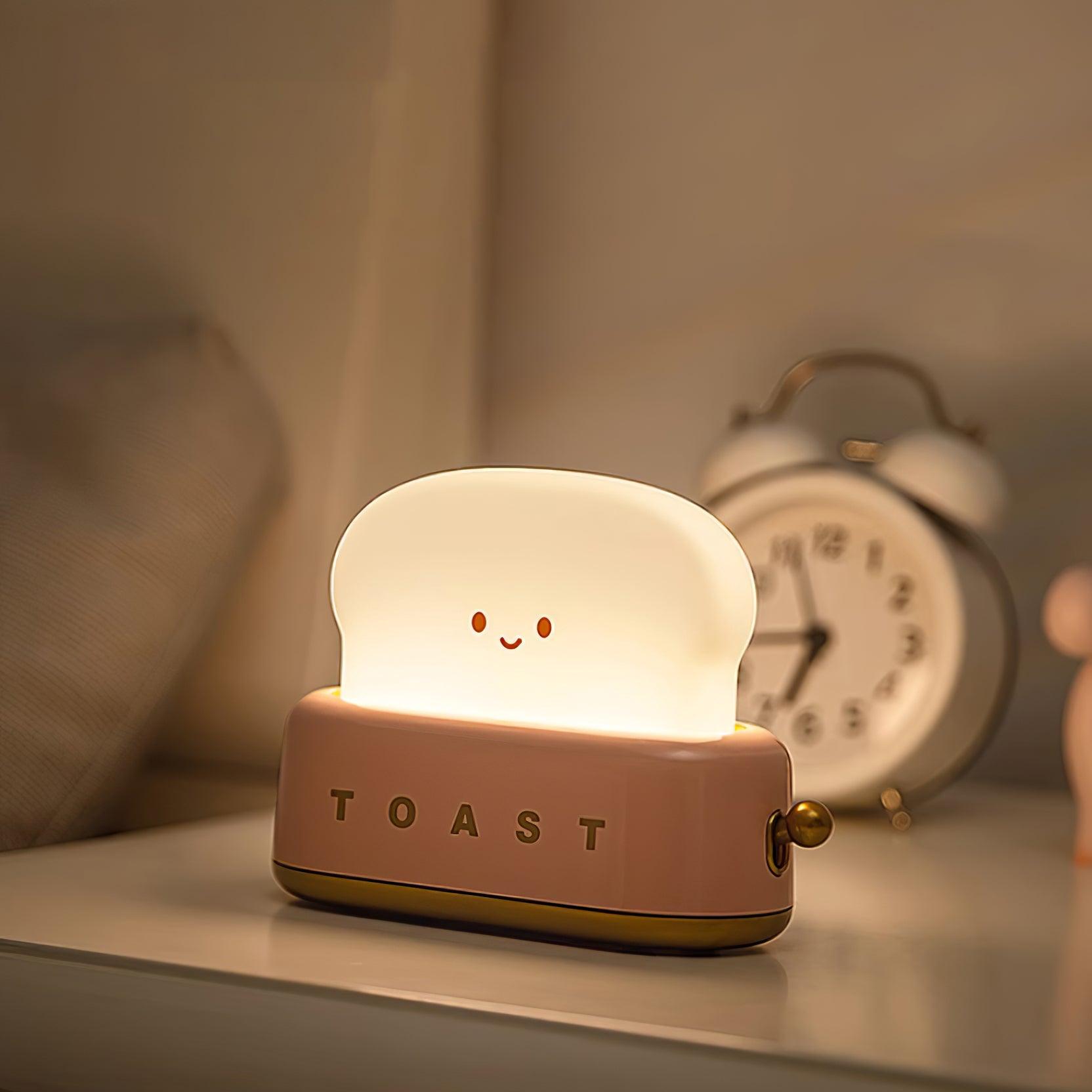 Charmante nachtlamp | Broodroosterontwerp met instelbare helderheid 3