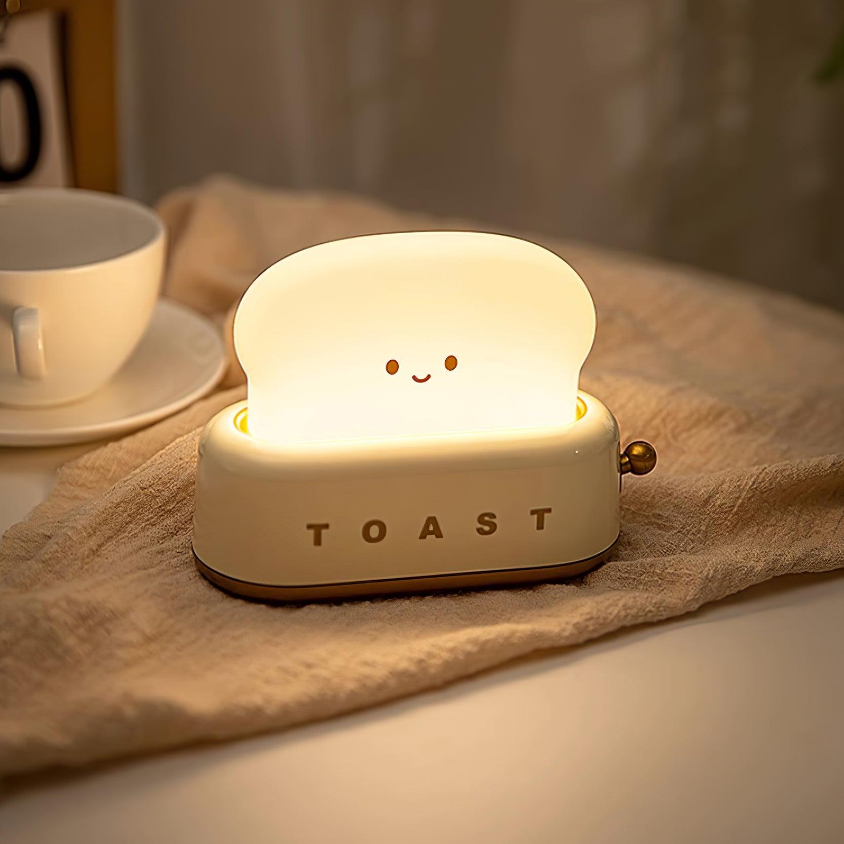Charmante nachtlamp | Broodroosterontwerp met instelbare helderheid 4