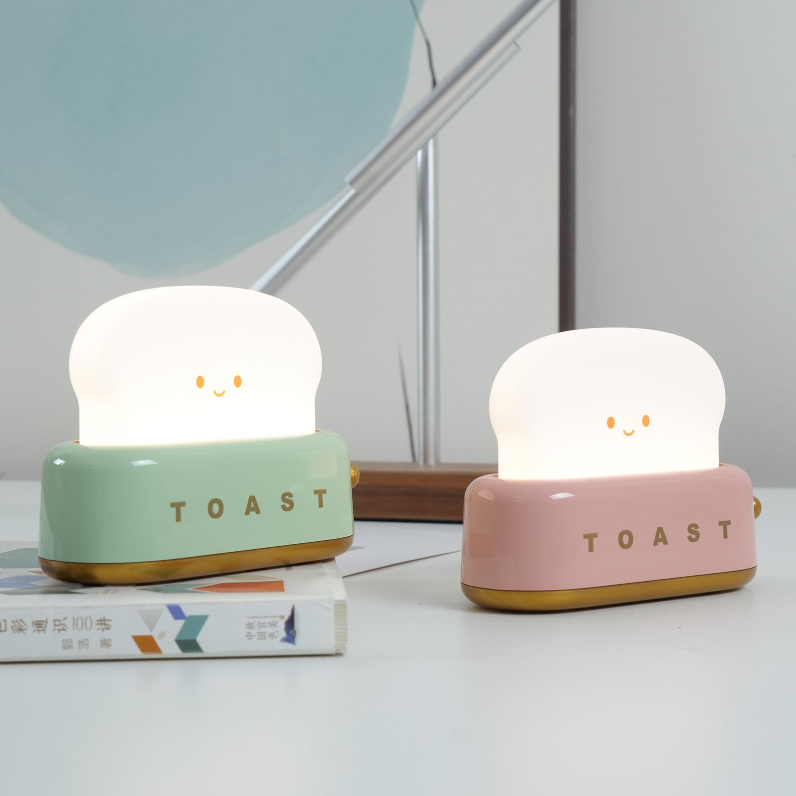 Charmante nachtlamp | Broodroosterontwerp met instelbare helderheid 8