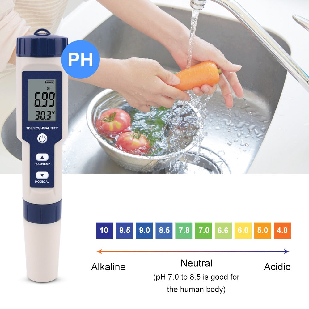 Cilindervormige Draagbare Digitale Ph Meter | Navando 