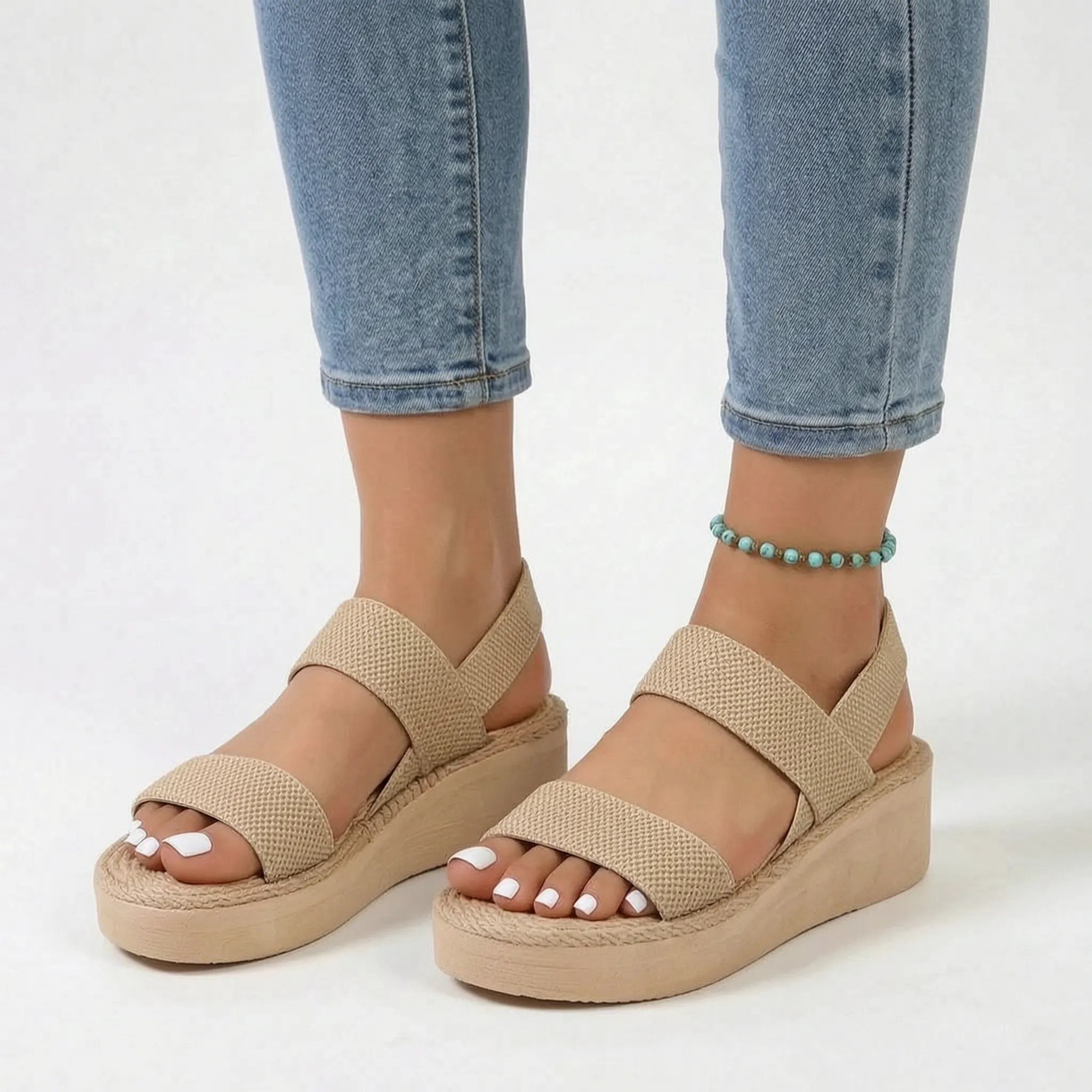 Comfortabele Sleehak Sandalen | Navando 