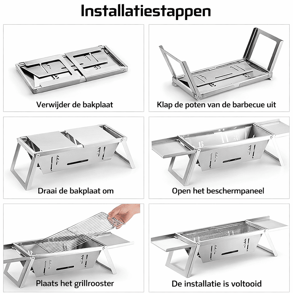 CompactGrill™ | Draagbare houtskool barbecue 5