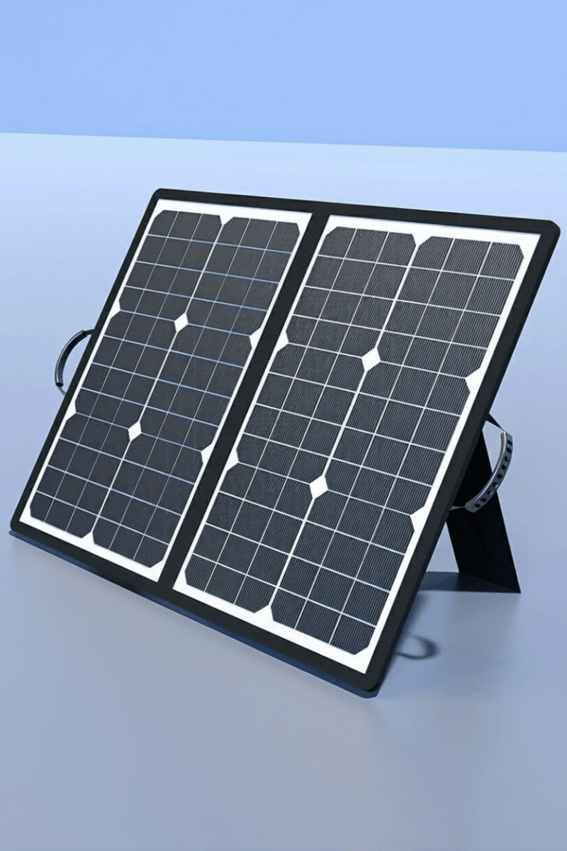 Compact Opvouwbaar Zonnepaneel Met Meerdere Poorten | Navando