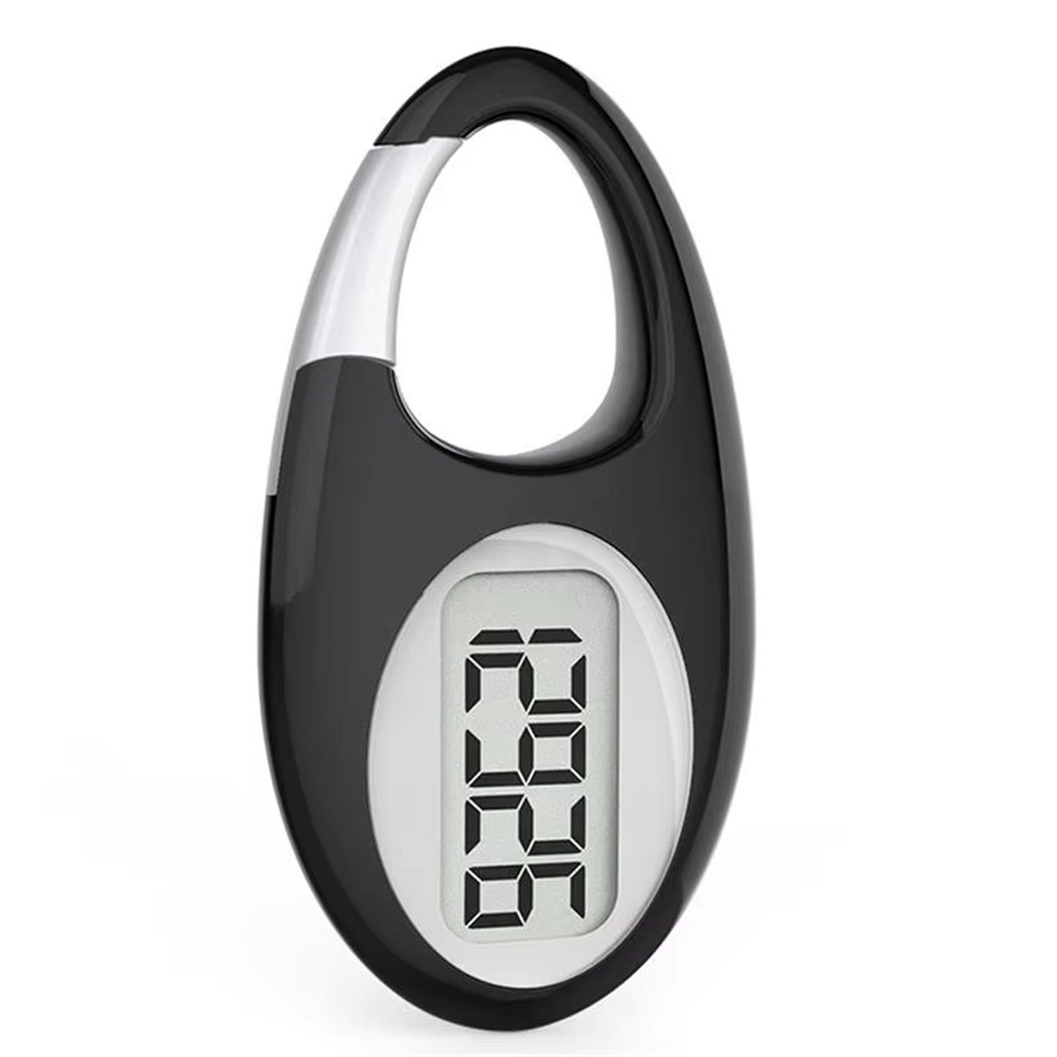 Compacte Digitale Stappenteller Met Karabijnhaak | Navando 