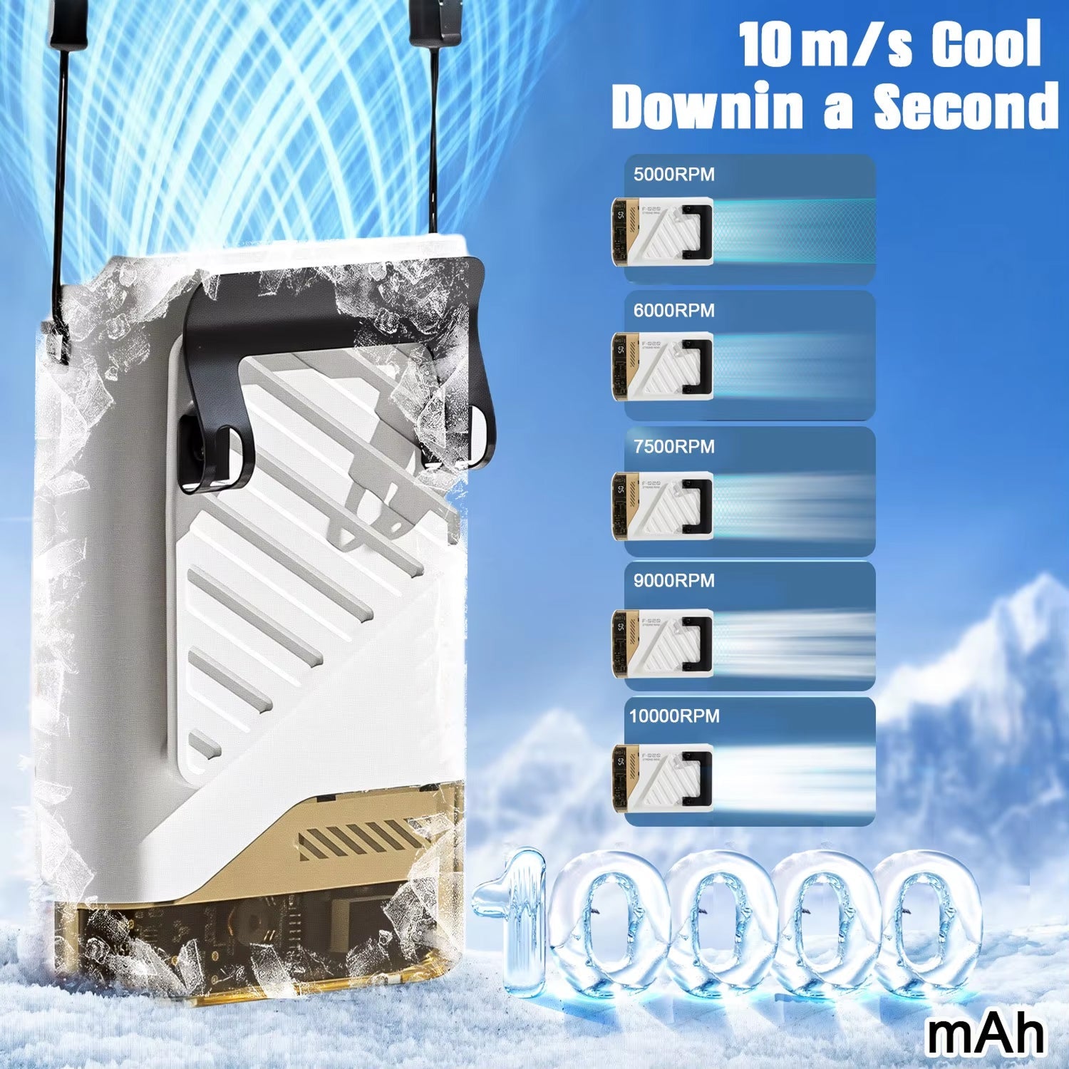 Compacte Draagbare Ventilator Met Kledingclip | Navando 