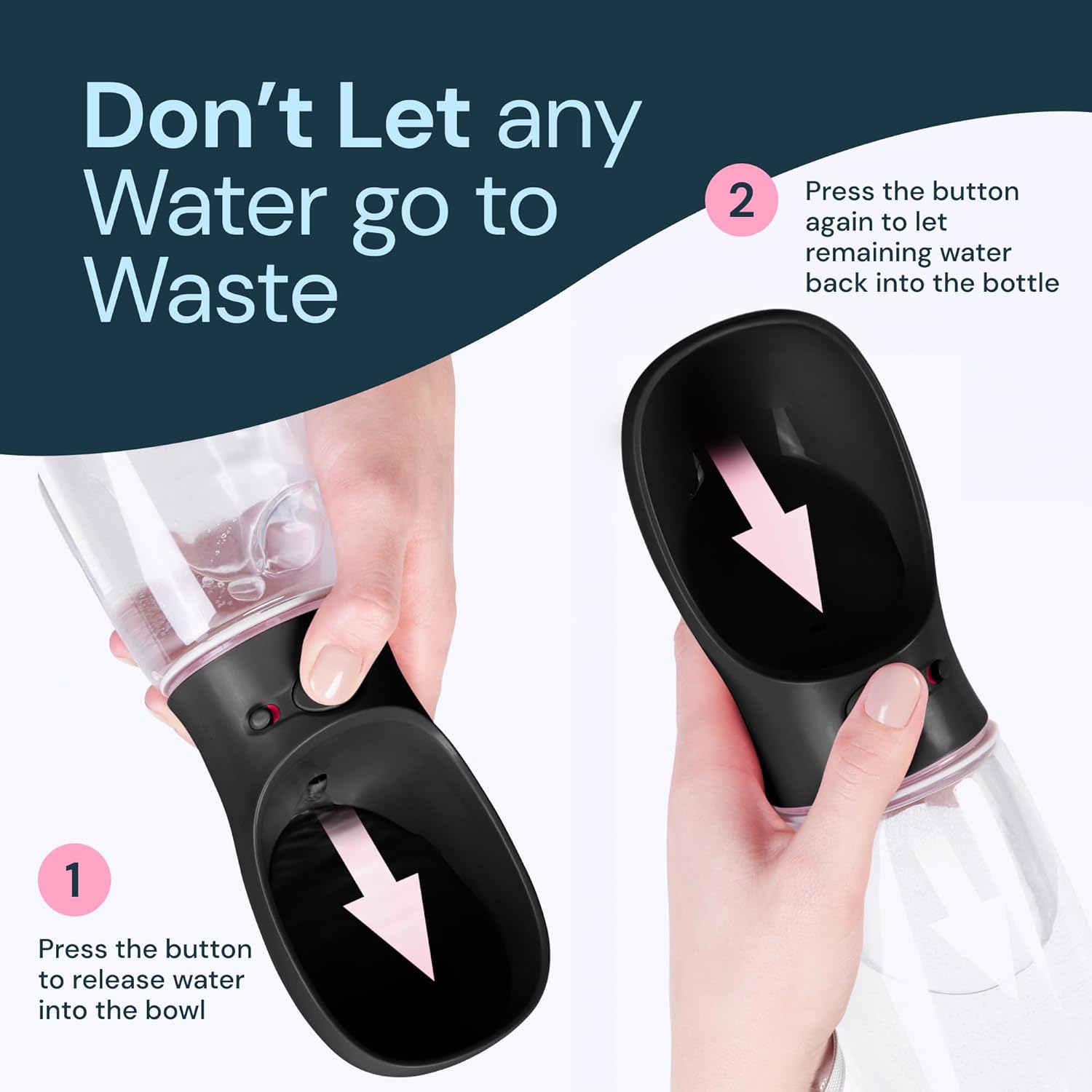 Compacte Honden Drinkfles | Navando 