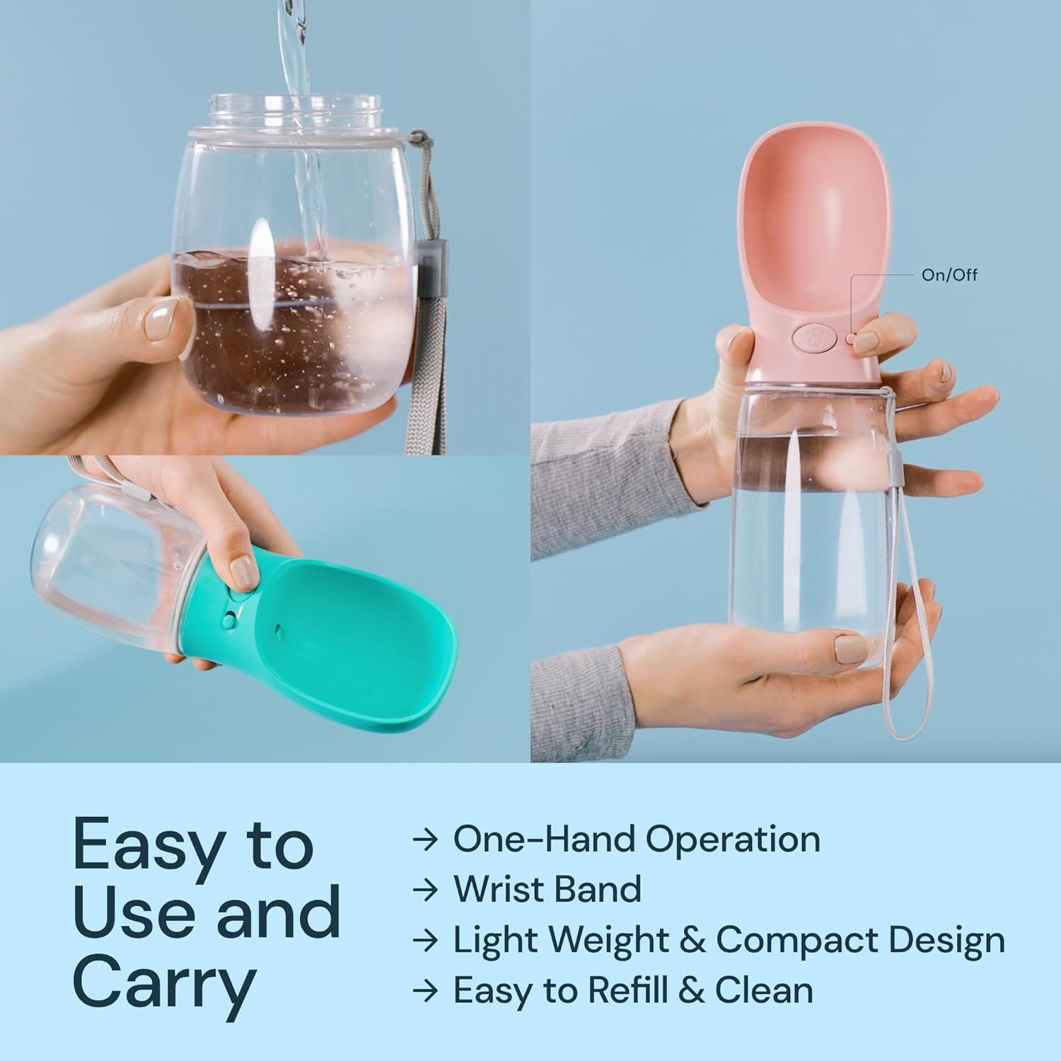 Compacte Honden Drinkfles | Navando 