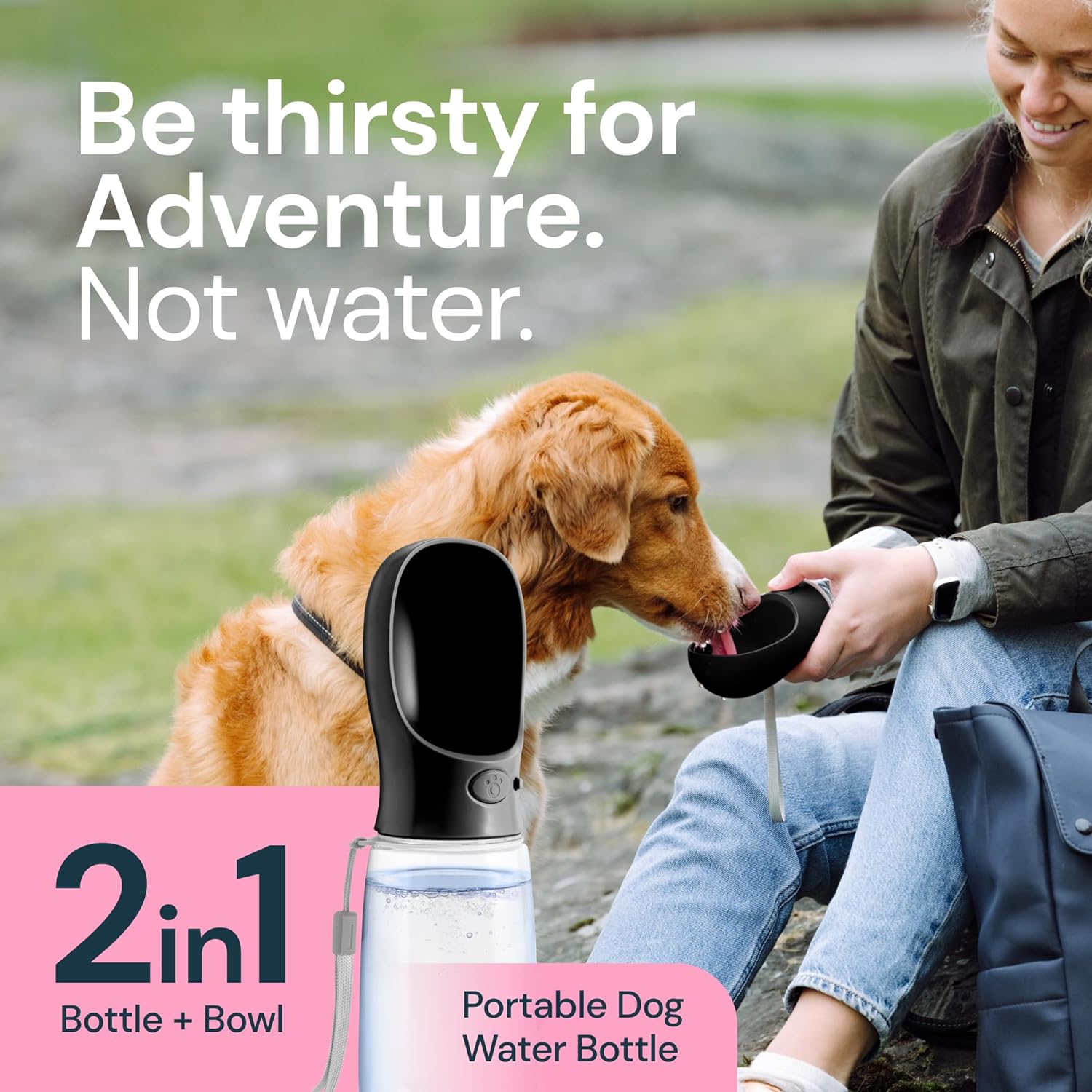 Compacte Honden Drinkfles | Navando 