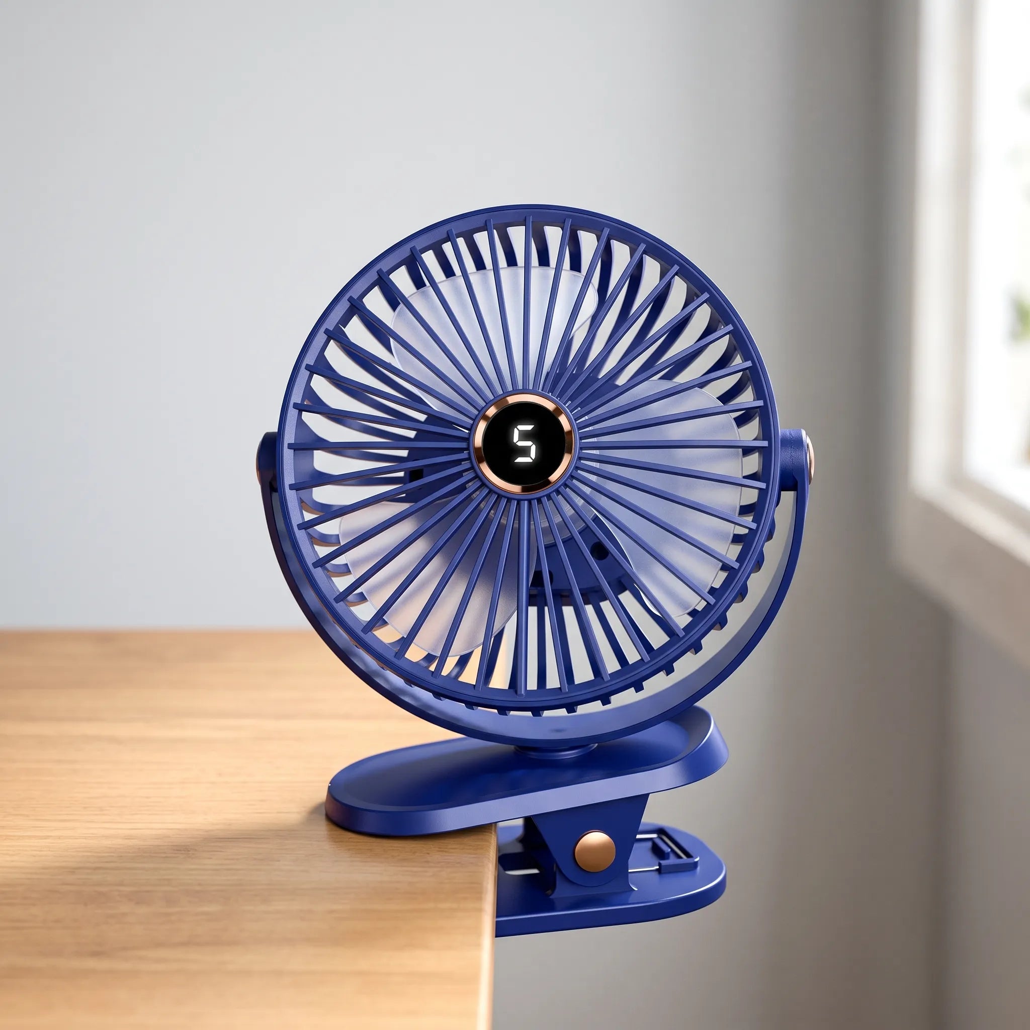 Compacte Oplaadbare Klemventilator | Navando 